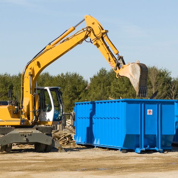 can i choose the location where the residential dumpster will be placed in Dimock